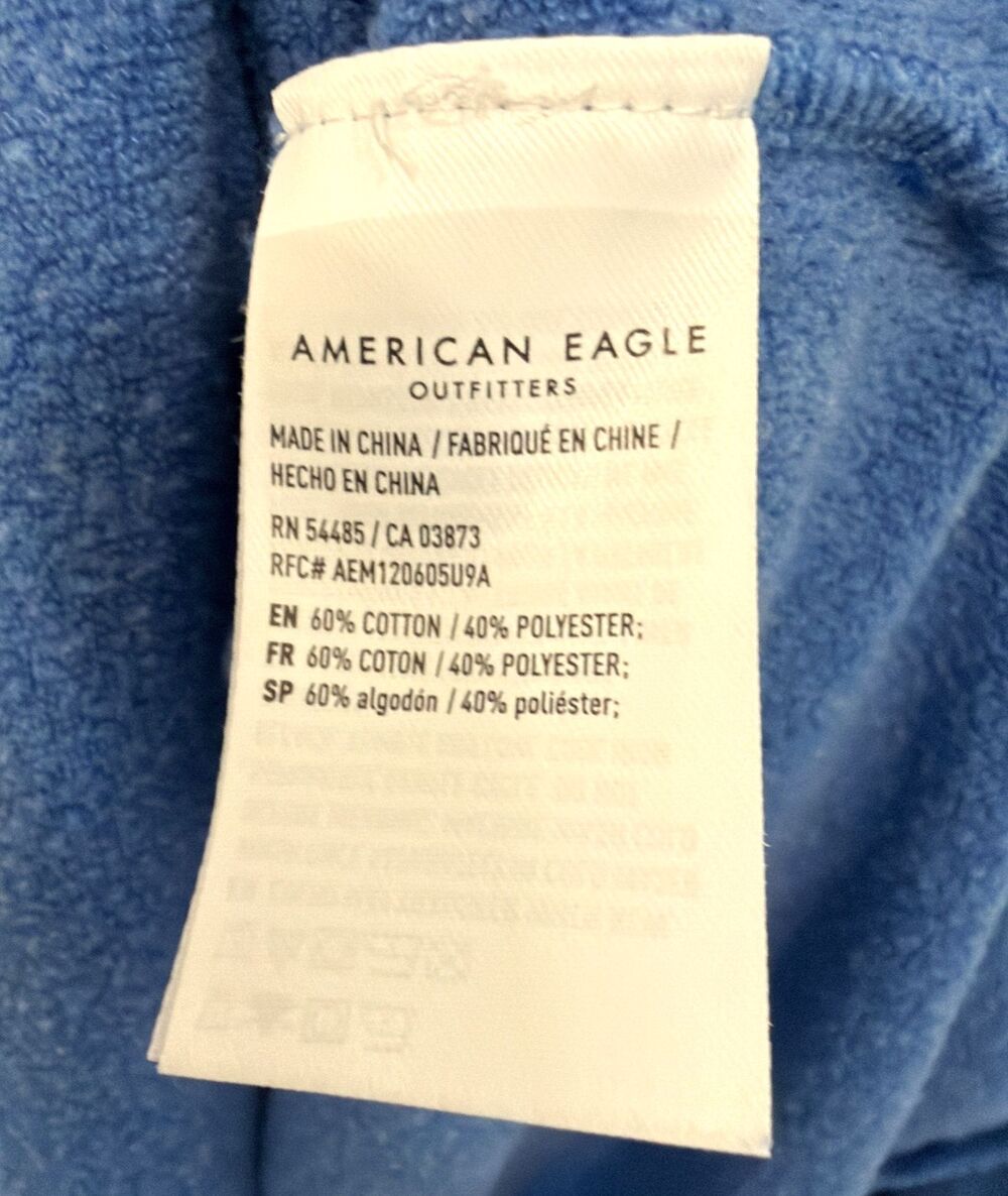 American Eagle Blue Ahh-Mazingly Soft Jegging Fit Sweatshirt XXL 2XL Comfy Cozy - Picture 8 of 12